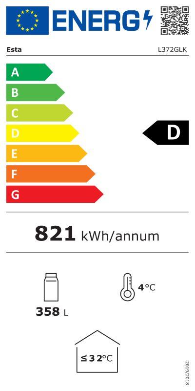 Bild 2: Esta Glastür Kühlschrank L 372 GLSSKv-Eco