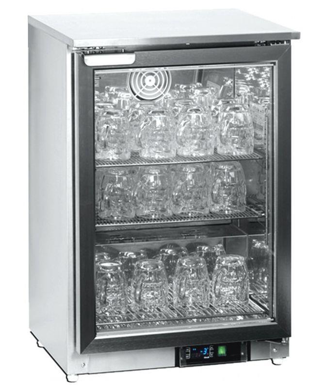 Bild 2: Esta Edelstahl Glastür Tiefkühlschrank GF 200 VSG