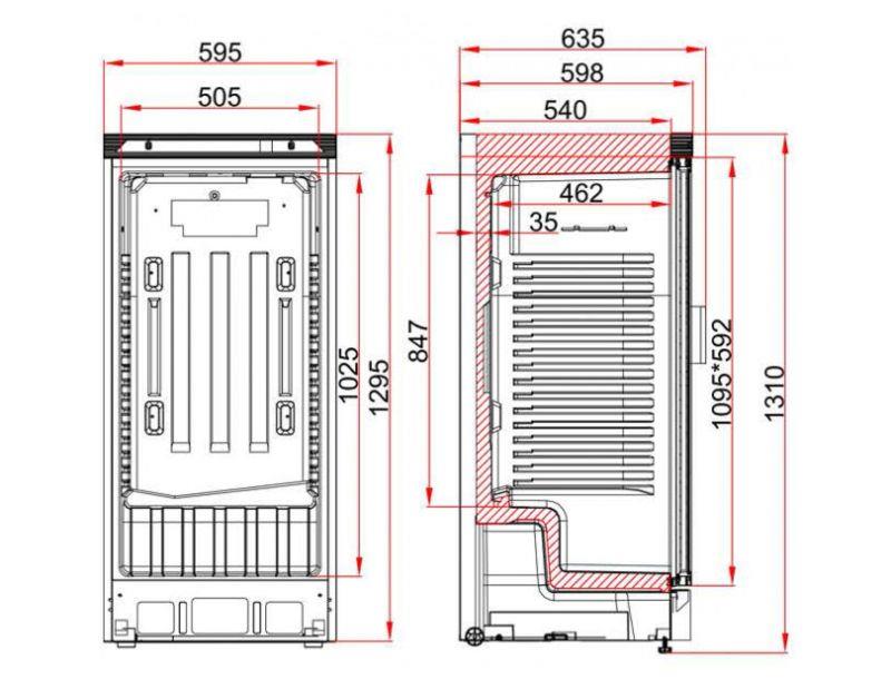 Bild 3: Esta Getränke-Kühlschrank L 222 Gs-LED