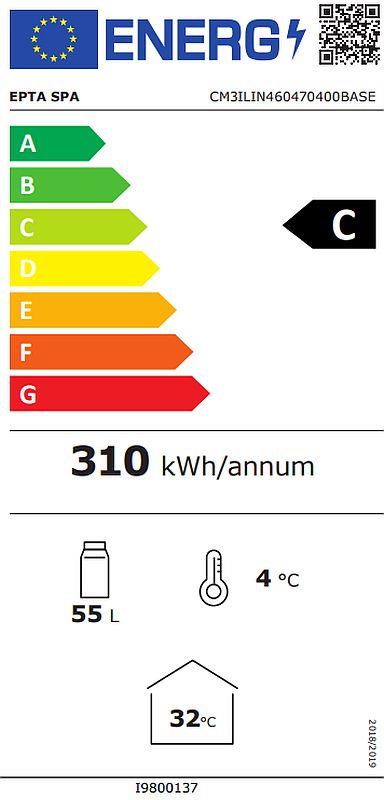 Bild 2: Esta Iarp Glastür Kühlschrank Counter 50-Black