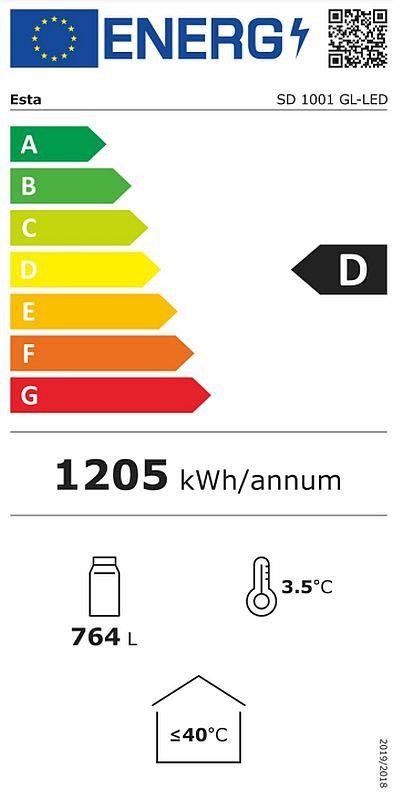 Bild 2: Esta Getränkekühlschrank SD 1001 GL LED