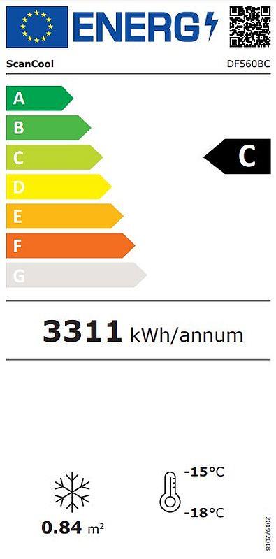 Bild 2: Esta Glastür Tiefkühlschrank DF-560BC-Black