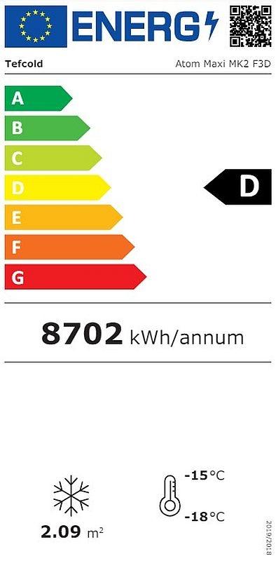 Bild 2: Esta Glastür Tiefkühlschrank Atom Maxi F3DBB