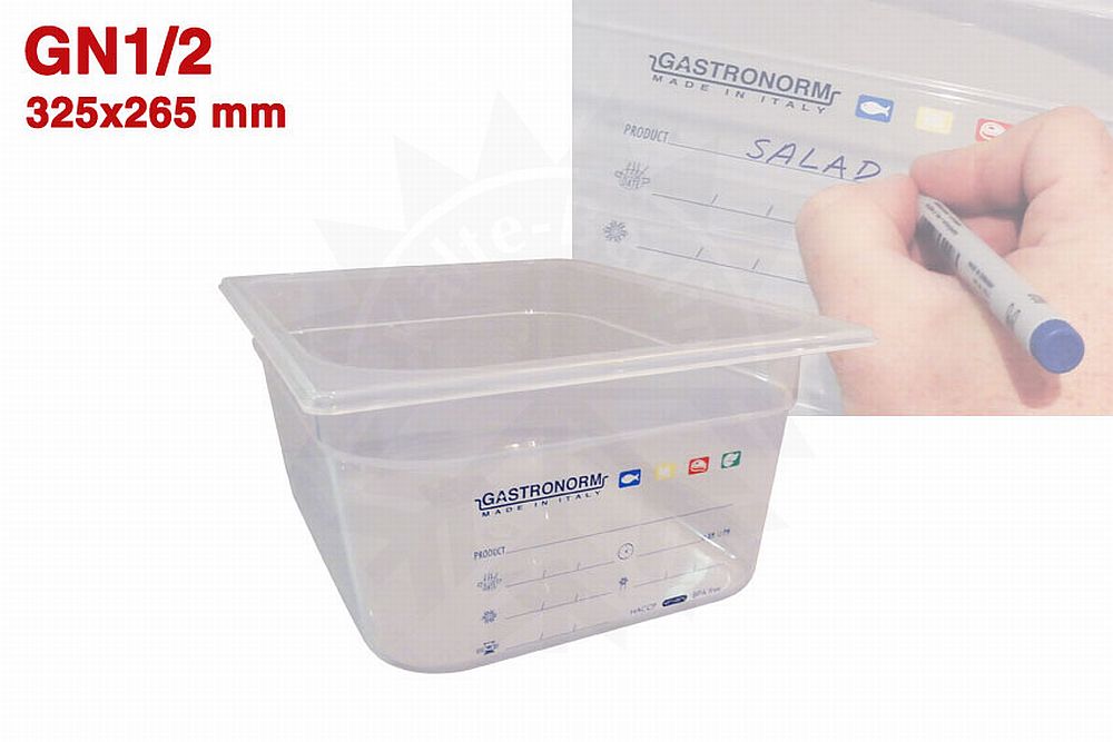 Bild 1: Polypropylen Gastronorm Behälter Gastro-Plus GN 1/2-100