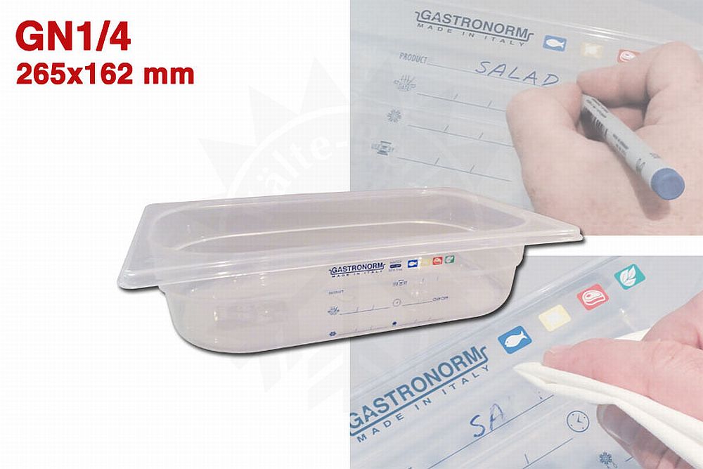Bild 1: Polypropylen Gastronorm Behälter Gastro-Plus GN 1/4-65