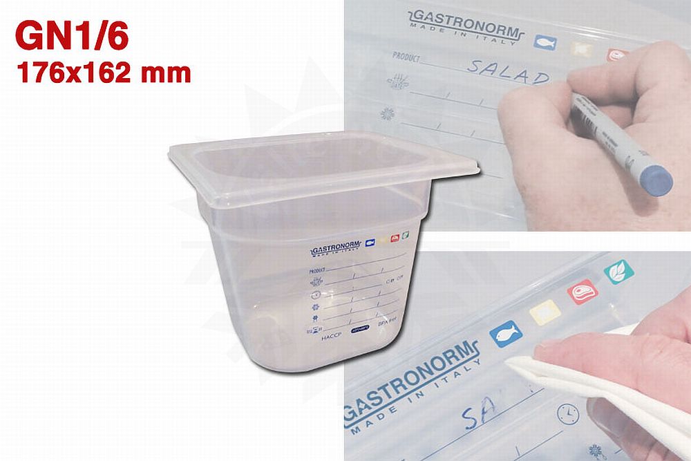 Bild 1: Polypropylen Gastronorm Behälter Gastro-Plus GN 1/6-100
