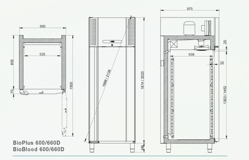 Bild 2: Gram BioLine Labortiefkühlschrank BioPlus RF 660 D -25°C