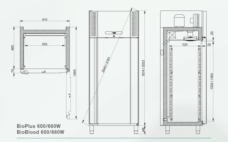 Bild 2: Gram BioLine Labortiefkühlschrank BioPlus RF 600 W -25°C