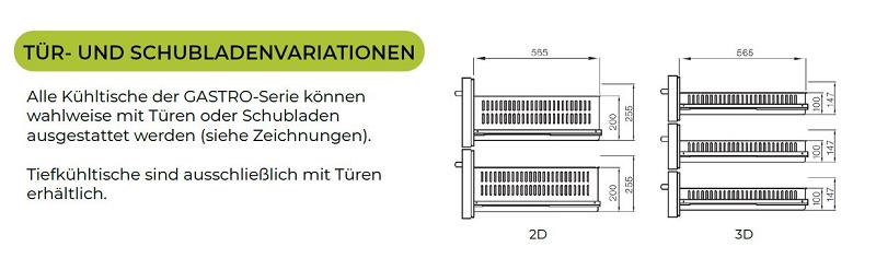 Bild 5: Gram G+ GASTRO C4 - Edelstahl-Kühltisch - 4 Abteile