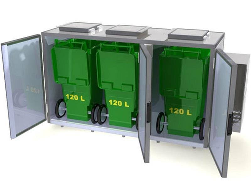 Bild 1: Hefa CNS Abfallkühler AK-120-3