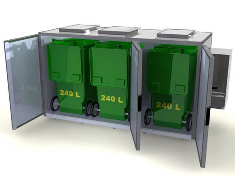 Bild 1: Hefa CNS Abfallkühler AK-240-3