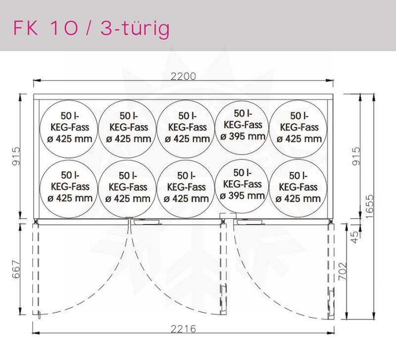 Bild 3: Hefa Edelstahl Fasskühler FK 10.3 inkl. Aggregat