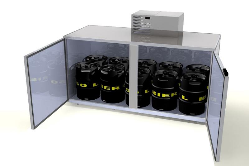 Bild 1: Hefa Fasskühler FK 10 inkl. Kühlaggregat