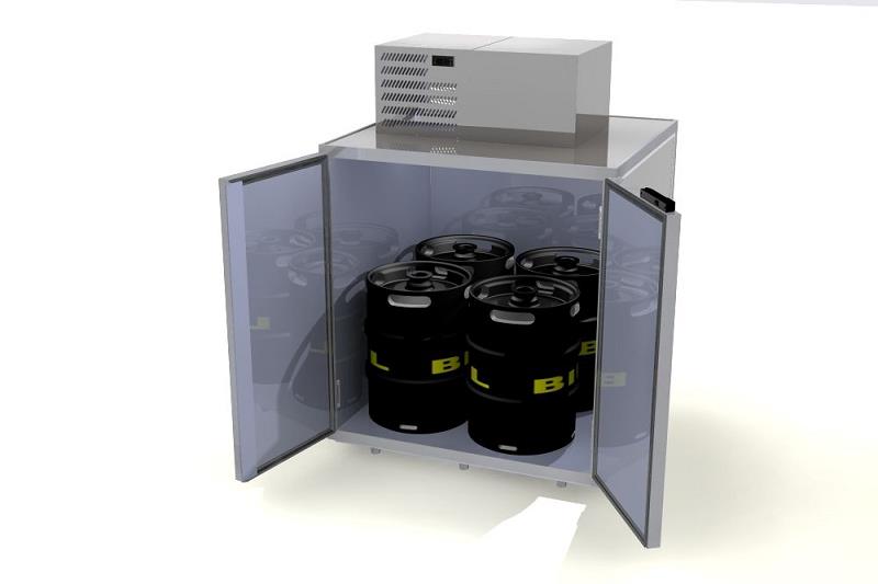 Bild 1: Hefa Fasskühler FK 4 inkl. Kühlaggregat