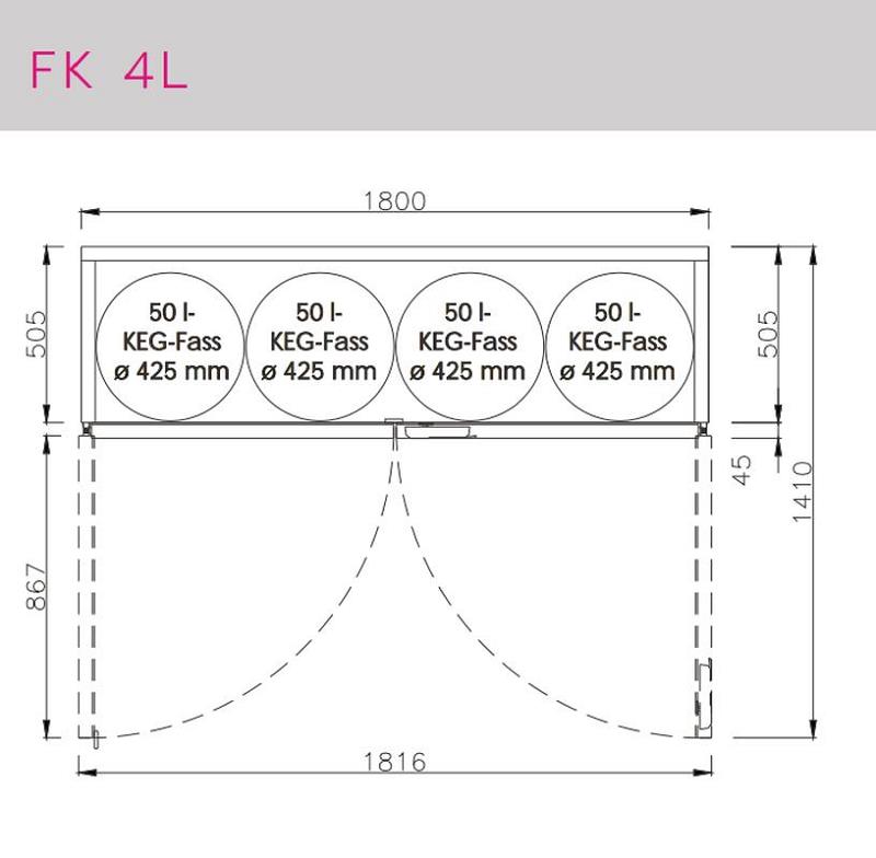 Bild 3: Hefa Edelstahl Fasskühler FK 4L inkl. Aggregat