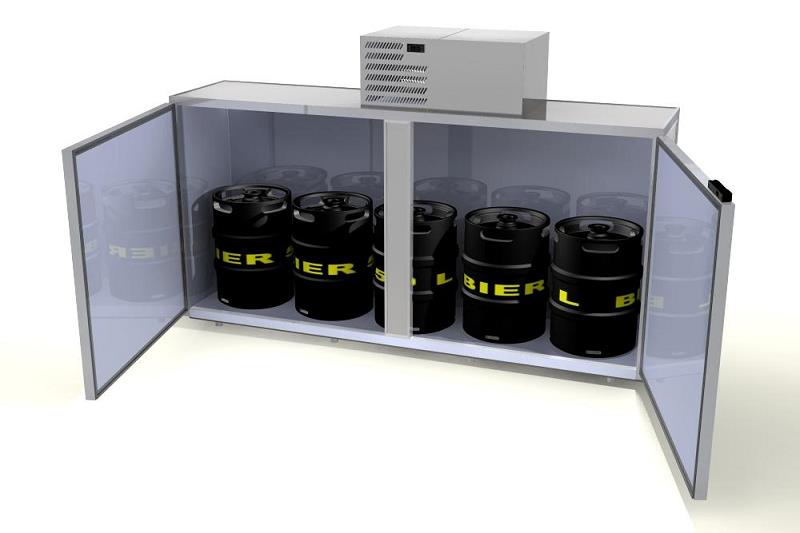 Bild 1: Hefa Fasskühler FK 5 inkl. Kühlaggregat