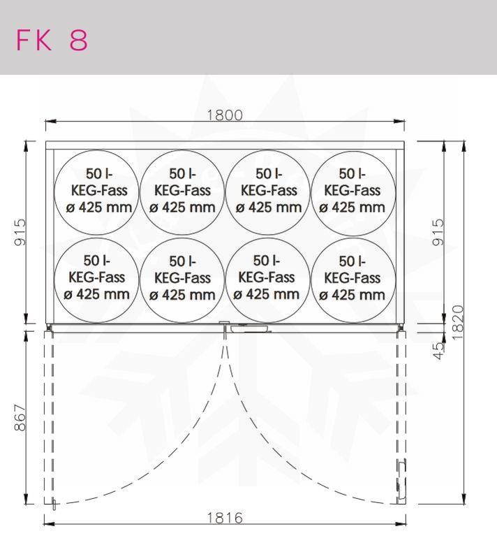 Bild 3: Hefa Edelstahl Fasskühler FK 8 inkl. Aggregat