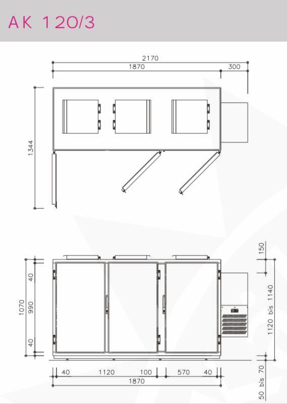 Bild 3: Hefa CNS Abfallkühler AK-120-3