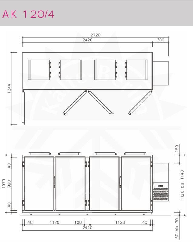 Bild 3: Hefa CNS Abfallkühler AK-120-4