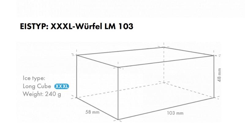Bild 2: Hoshizaki XXXL Eiswürfel-Bereiter IM-65NE-HC-LM103