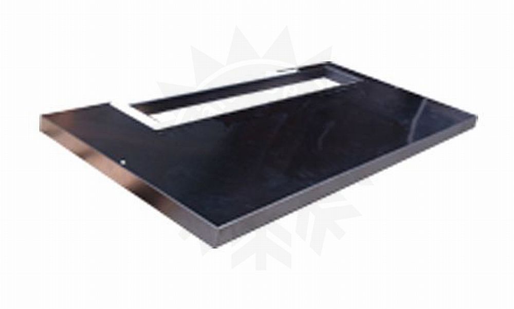 Bild 1: Icematic KFM405 Edelstahlauflage