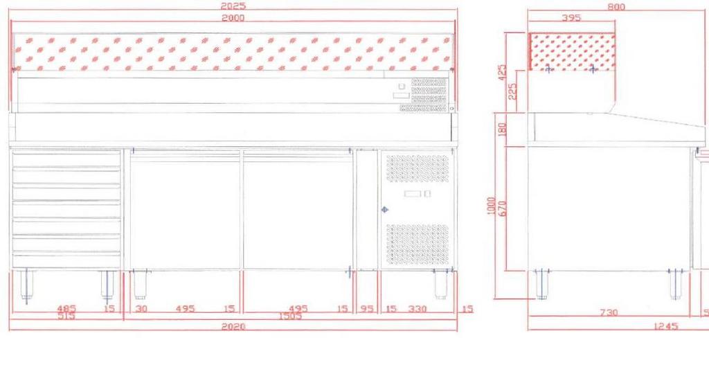 Bild 3: KBS Kühltisch Pizzakühltisch KBS Pizza 2610