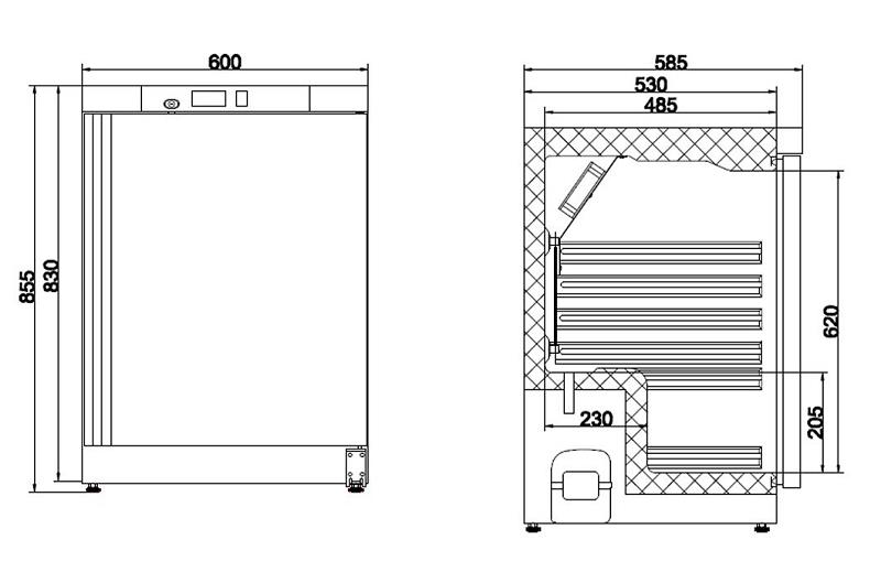 Bild 8: KBS Umluft Gewerbekühlschrank KBS 202 U Black-Line