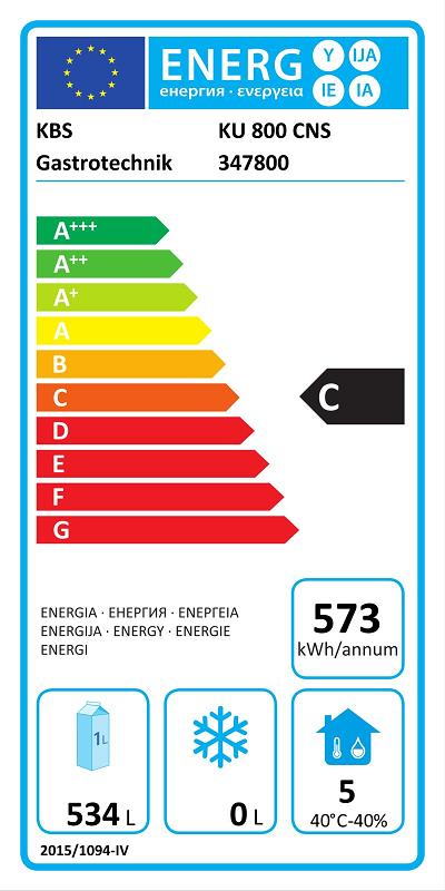 Bild 2: KBS Backwaren-Kühlschrank KU 800 CNS