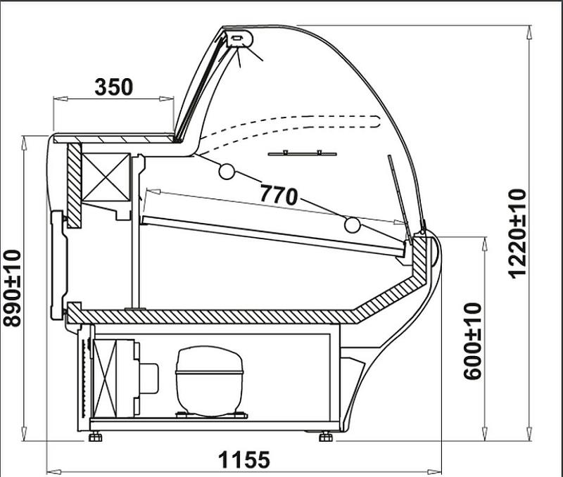 Bild 3: KBS Kühltheke Nerado Lux 1960 S