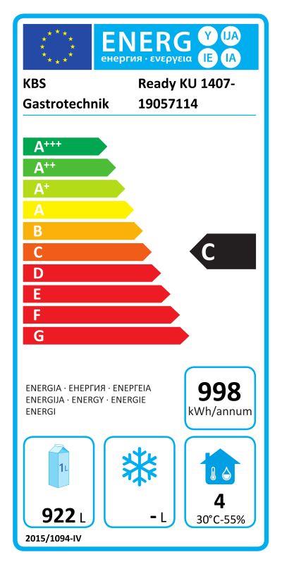 Bild 2: KBS Edelstahlkühlschrank Ready KU-1407