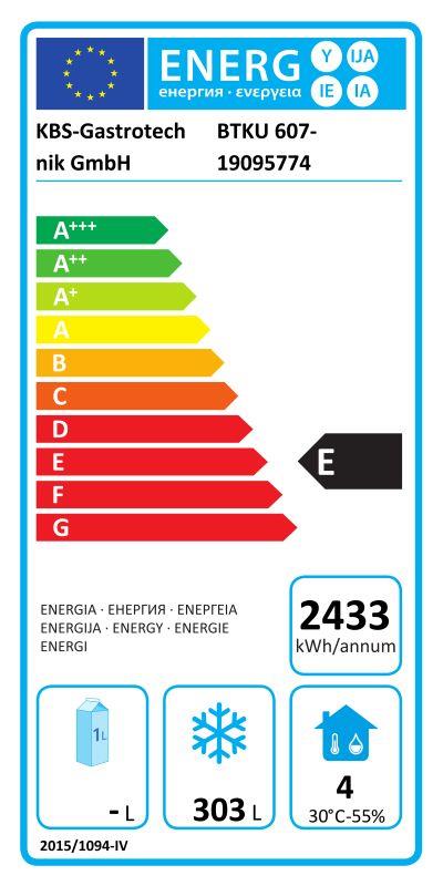 Bild 3: KBS Bäckereitiefkühlschrank BTKU 607