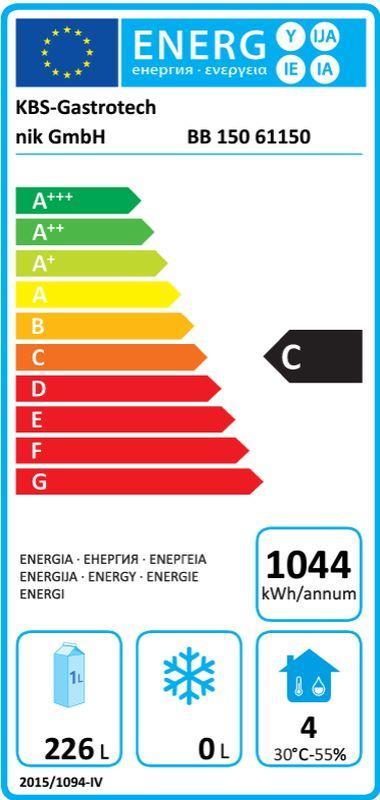 Bild 2: KBS Backbar Kühlschrank 150