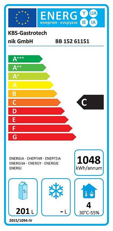 Bild 2: KBS Backbar BB 152 mit zwei Schubladen und einer Volltür