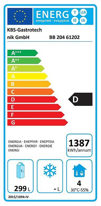 Bild 2: KBS Backbar BB 204 mit vier Schubladen und einer Volltür