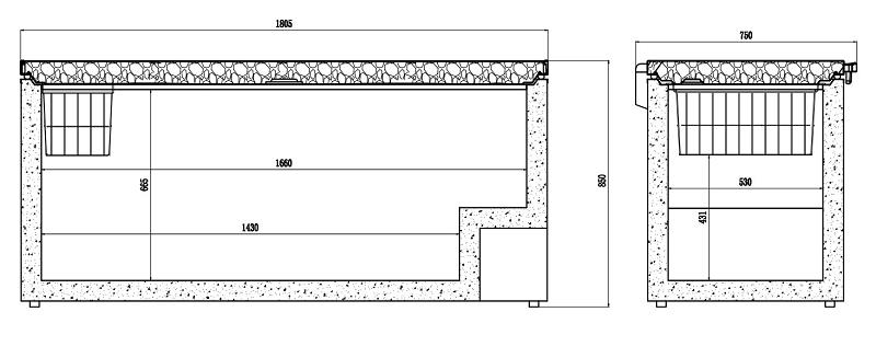 Bild 3: KBS Tiefkühltruhe Edelstahldeckel KBS 67 CNS
