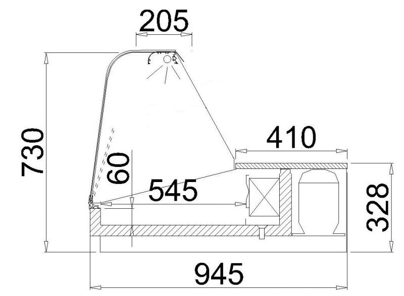 Bild 3: KBS Aufsatzkühlvitrine Basic 170