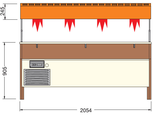 Bild 2: KBS Bain Marie Proxima 6 M