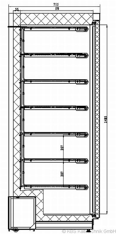 Bild 10: KBS Gewerbetiefkühlschrank KBS 502 TK