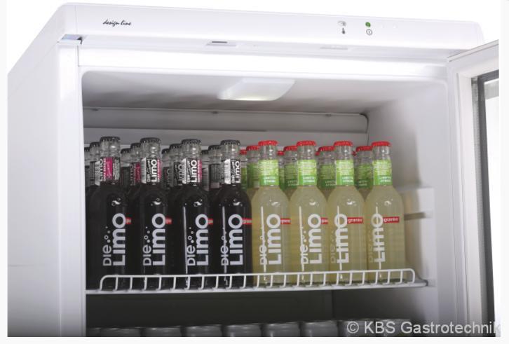 Bild 3: KBS Kühlschrank mit Glastür CD 350 schwarz