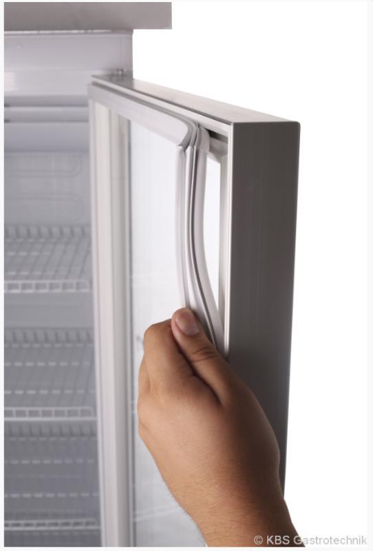 Bild 5: KBS Kühlschrank mit Glastür CD 350 schwarz