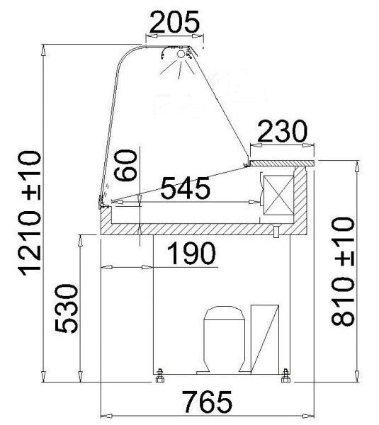 Bild 3: KBS Kühltheke Basic 100 Plus