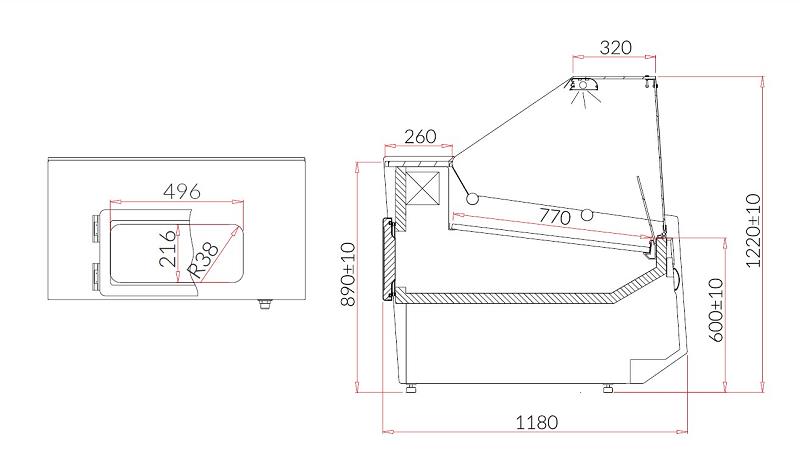 Bild 3: KBS Kühltheke Theben 1600
