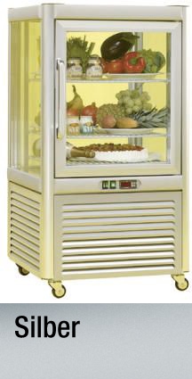 Bild 1: KBS Panoramavitrine Prisma silber  200 TN/PF mit 3 Rosten