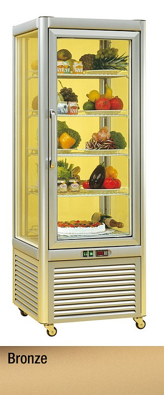 Bild 1: KBS Panormavitrine Prisma 400 TN/PF bronze mit 5 Rosten