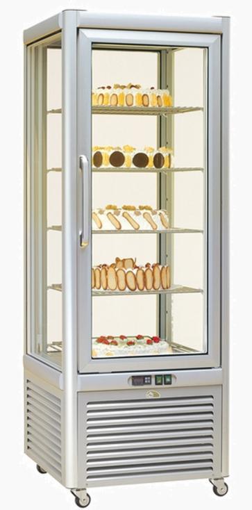 Bild 1: KBS Panoramavitrine Prisma 400 TN/PF Silber mit 5 Rosten