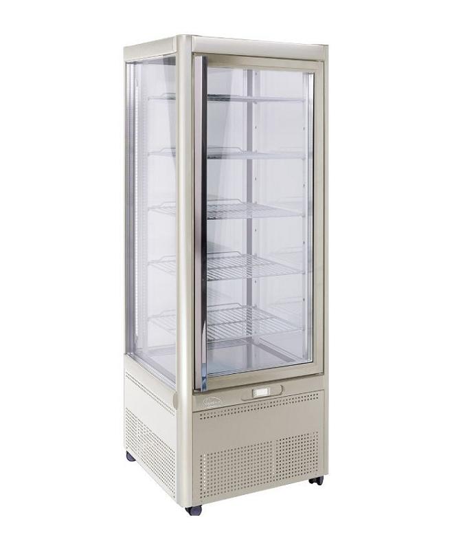 Bild 1: KBS Panoramavitrine Prisma 401 TNV-PF Silber mit 5 Rosten