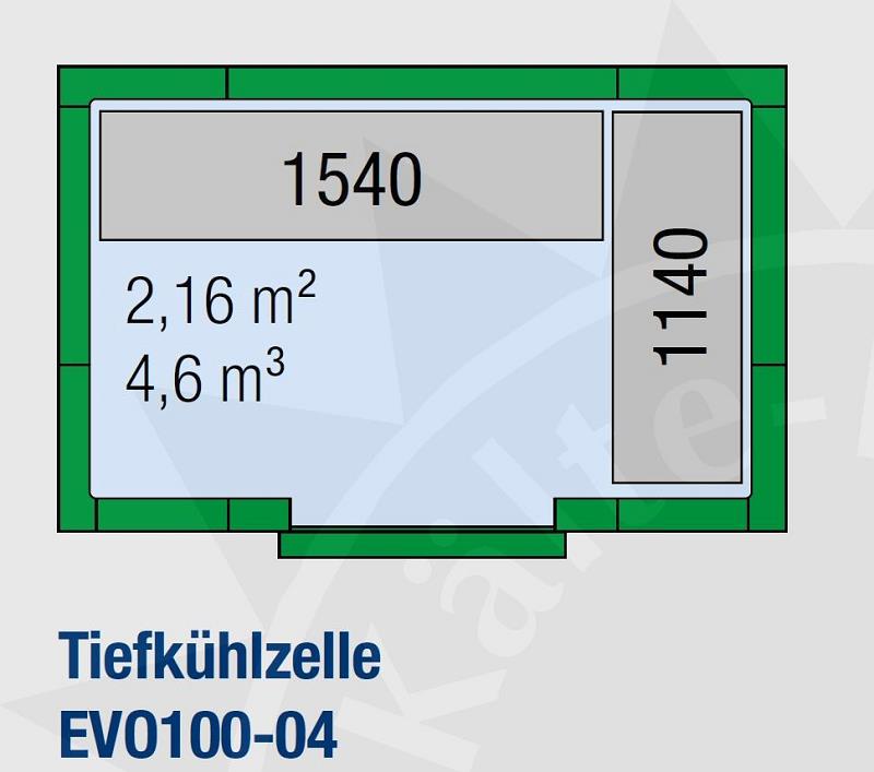 Bild 2: KBS Tiefkühlzelle EVO100-04
