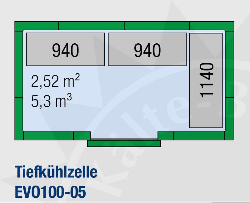 Bild 2: KBS Tiefkühlzelle EVO100-05