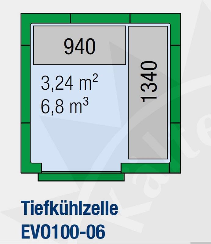 Bild 2: KBS Tiefkühlzelle EVO100-06