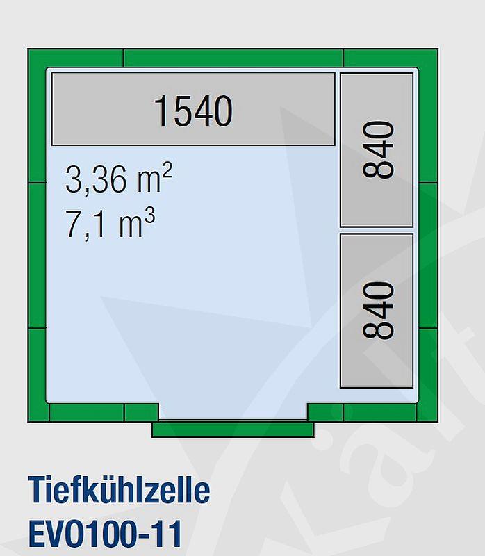 Bild 2: KBS Tiefkühlzelle EVO100-11
